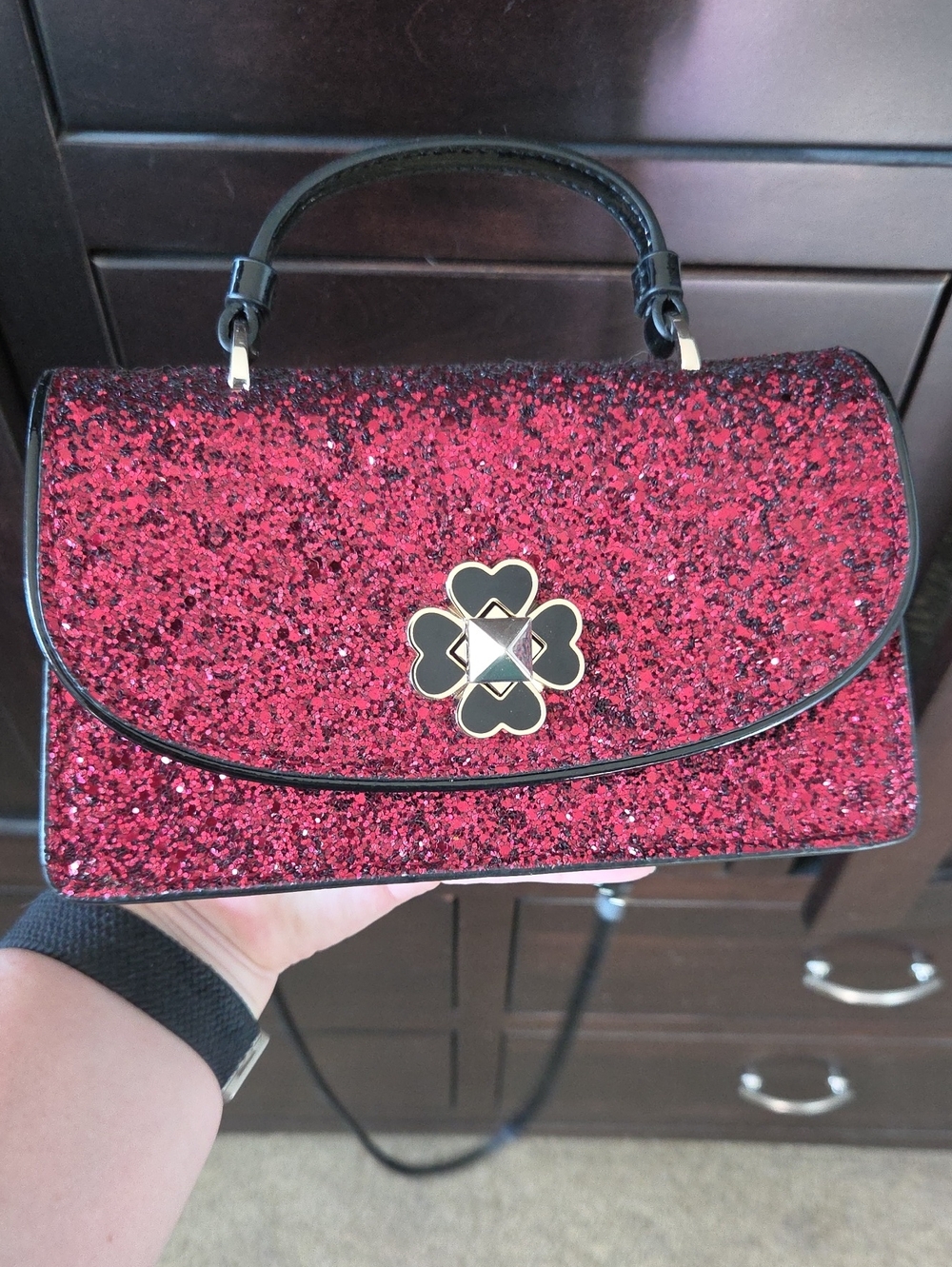 NWOT Kate Spade Odette Glitter Mini Top Handle Crossbody Bag